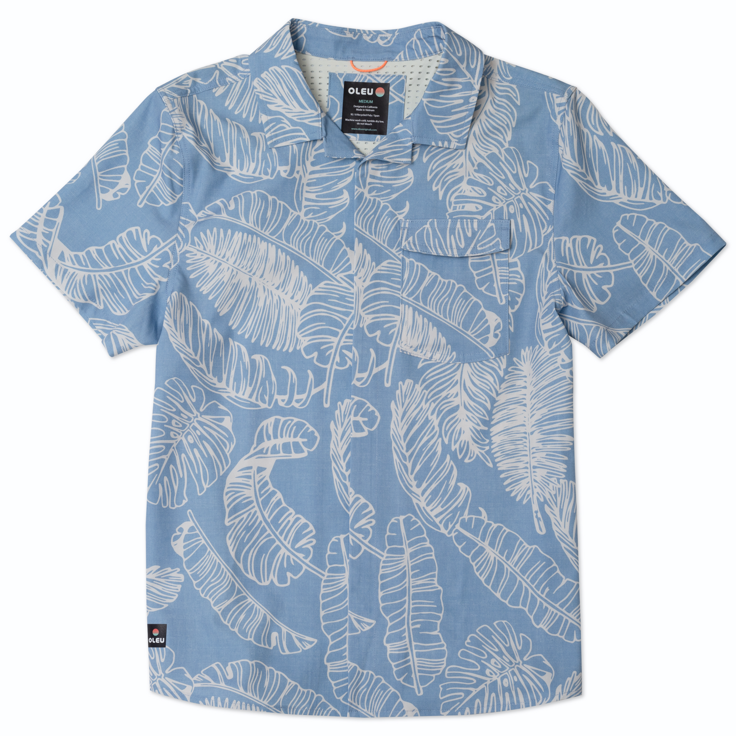 Neptune UPF50+ Boardshirt - Rainforest Chambray