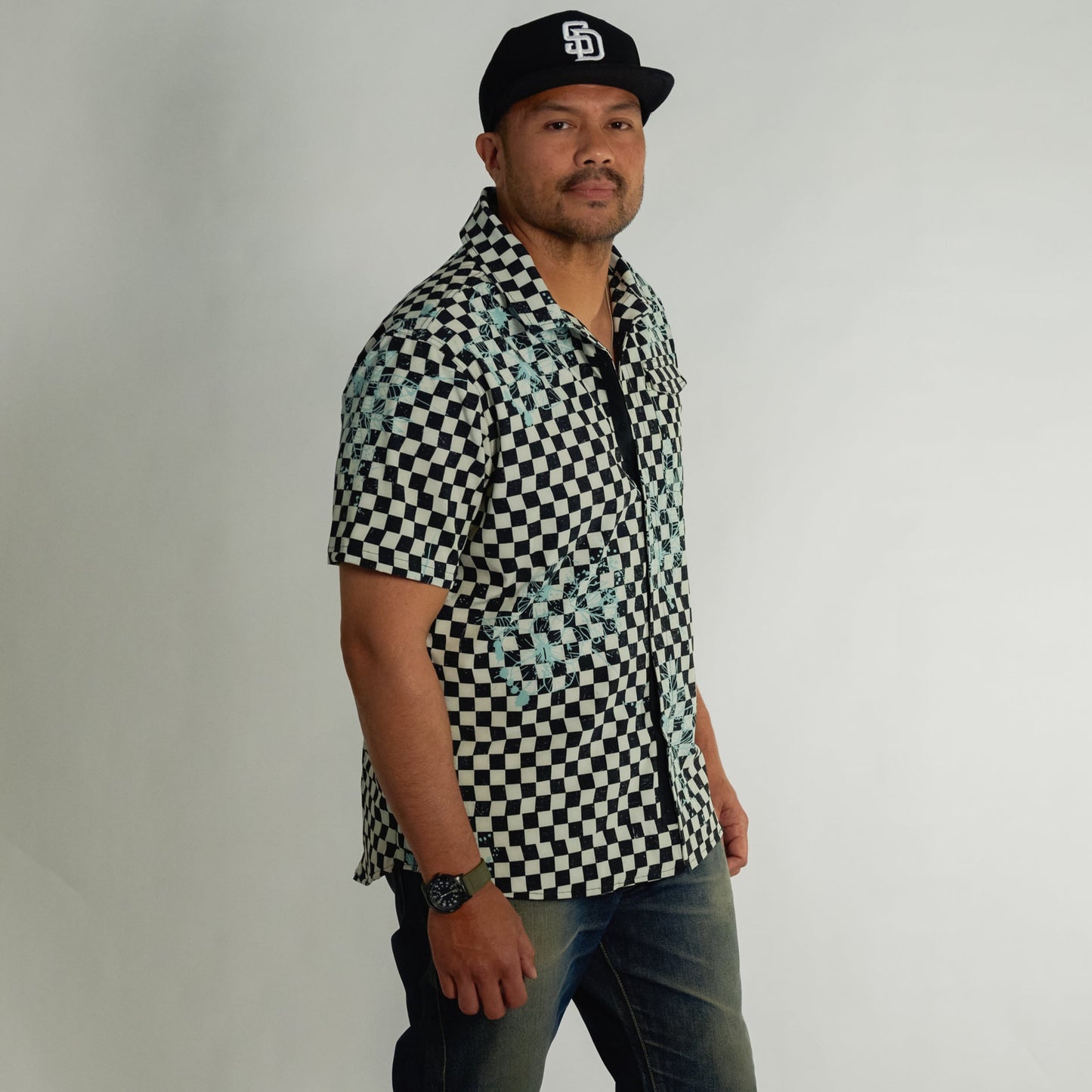 Neptune UPF50+ Boardshirt - Punk Splash Salt