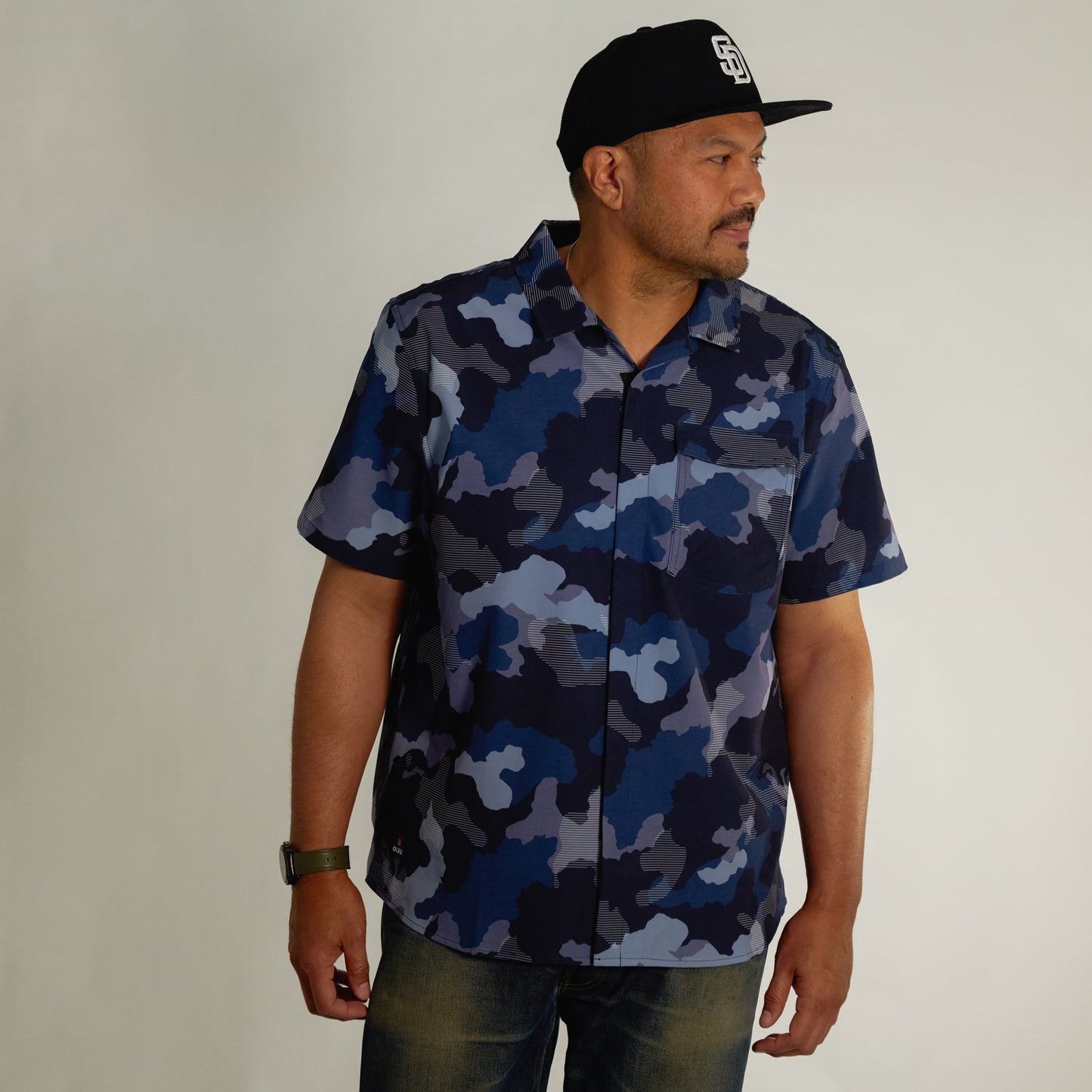 Neptune UPF50+ Boardshirt - Sea Camo Marine