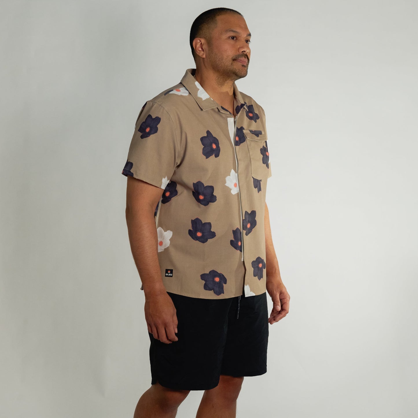 Neptune UPF50+ Boardshirt - Floaters Dark Sand