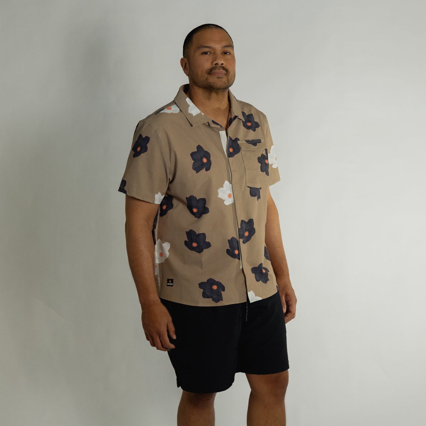 Neptune UPF50+ Boardshirt - Floaters Dark Sand