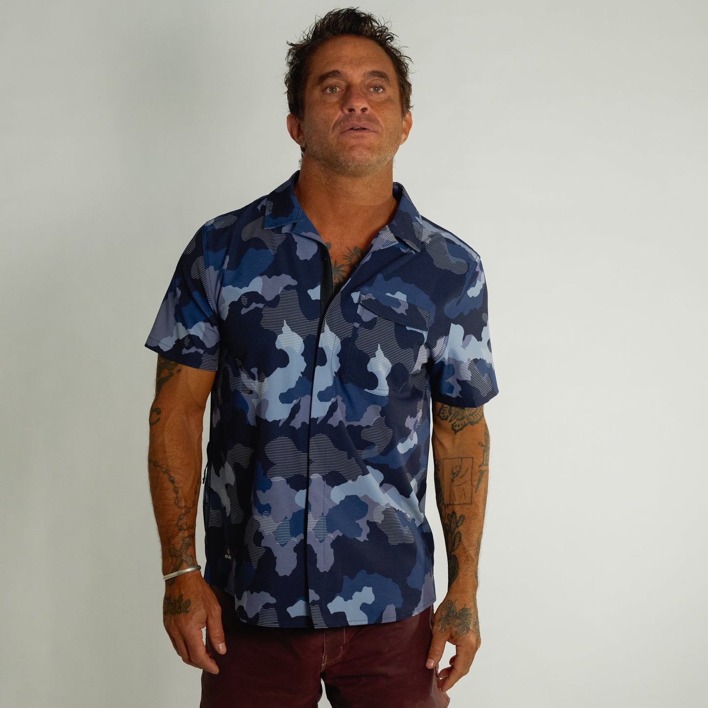 Neptune UPF50+ Boardshirt - Sea Camo Marine