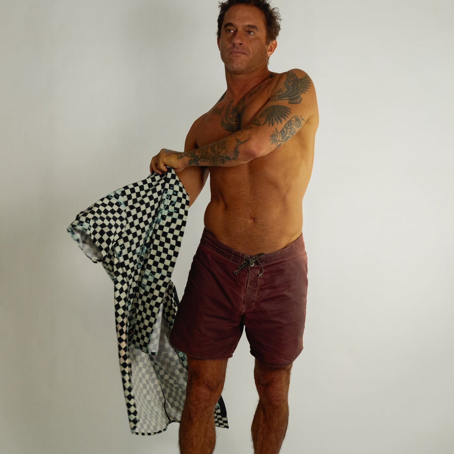 Neptune UPF50+ Boardshirt - Punk Splash Salt