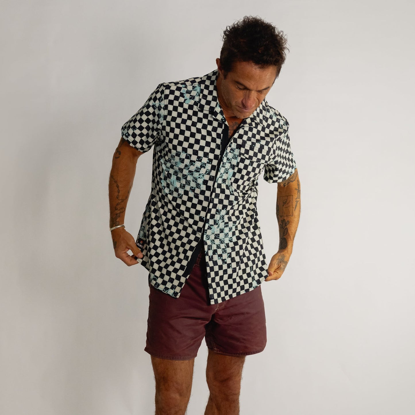 Neptune UPF50+ Boardshirt - Punk Splash Salt