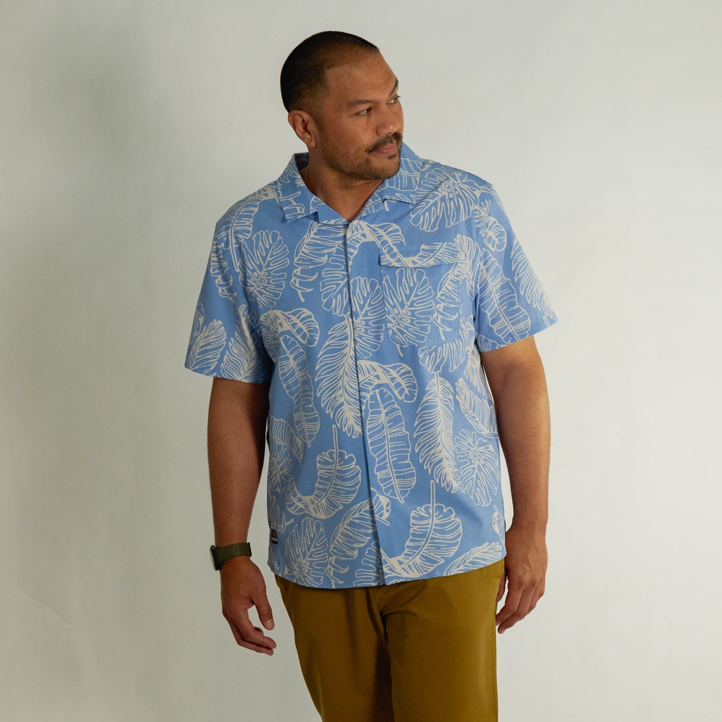 Neptune UPF50+ Boardshirt - Rainforest Chambray