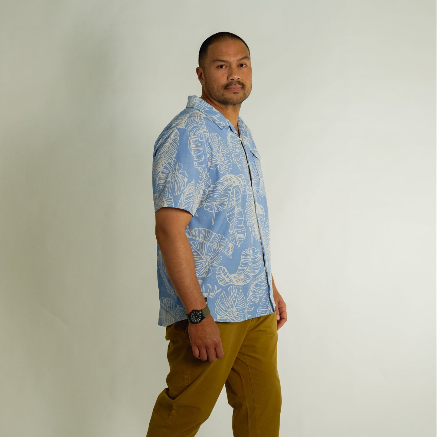 Neptune UPF50+ Boardshirt - Rainforest Chambray