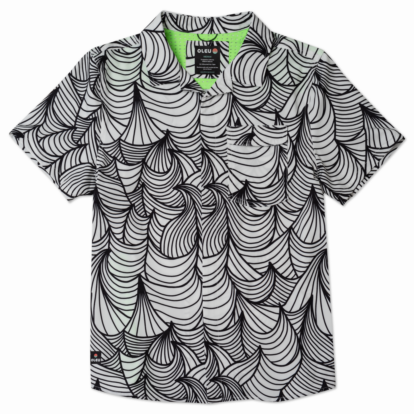 Neptune UPF50+ Boardshirt - Waves Summer White