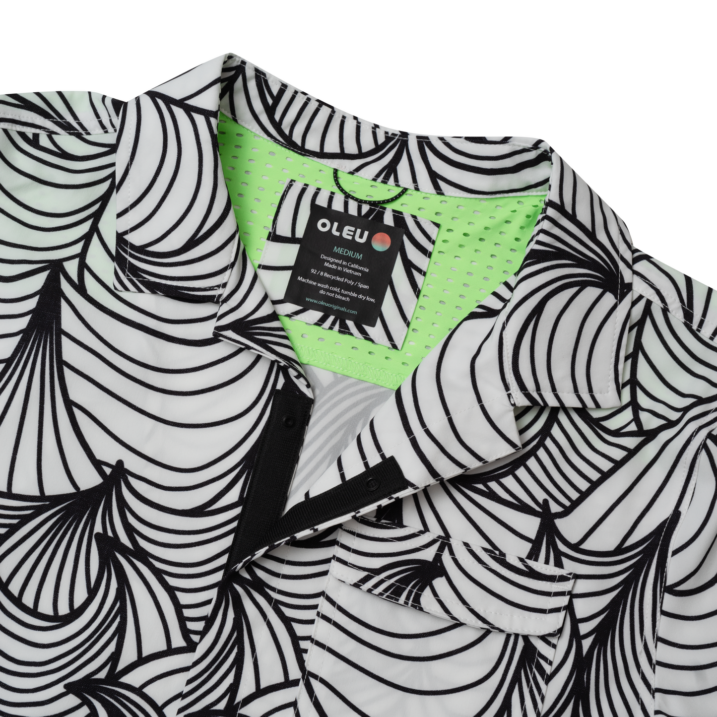 Neptune UPF50+ Boardshirt - Waves Summer White