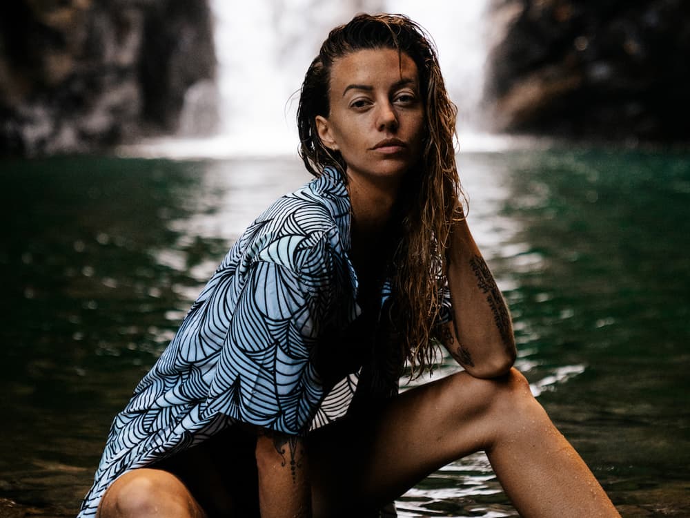 Neptune UPF50+ Boardshirt - Waves Summer White