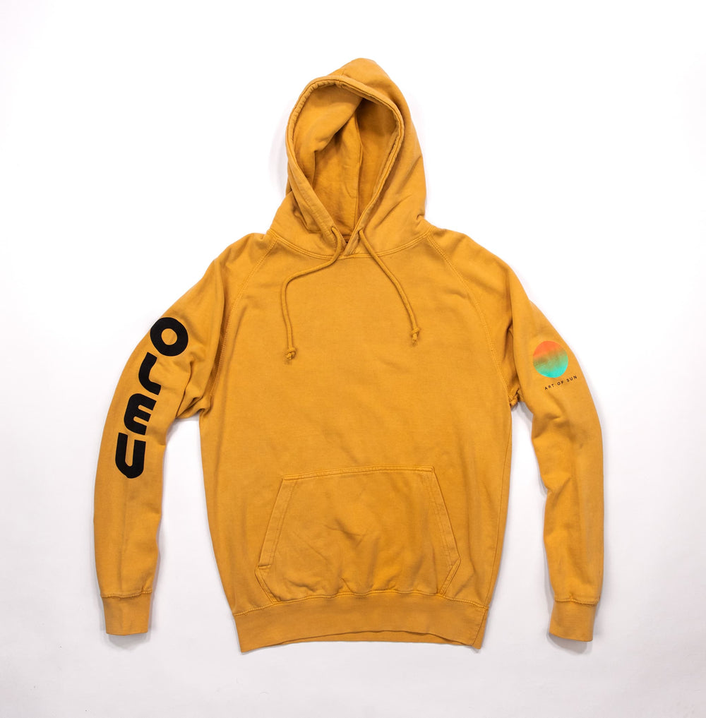 SALT WASHED GRAPHIC HOODIE - Golden Hour